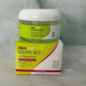 Deva Curl Beautiful Mess Texture Volume Style Shape Curl Sculpting Pomade 3.8 oz